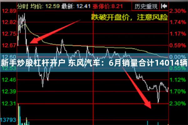 新手炒股杠杆开户 东风汽车：6月销量合计14014辆